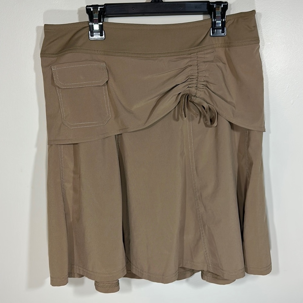 Athleta Tan Drawstring Skort with Pocket